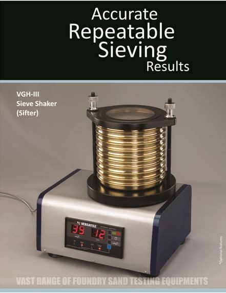 3D Sieve Shaker VGH-IV, Versatile foundry sand testing equipment